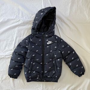 Nike Navy Fabric Patch with White Text